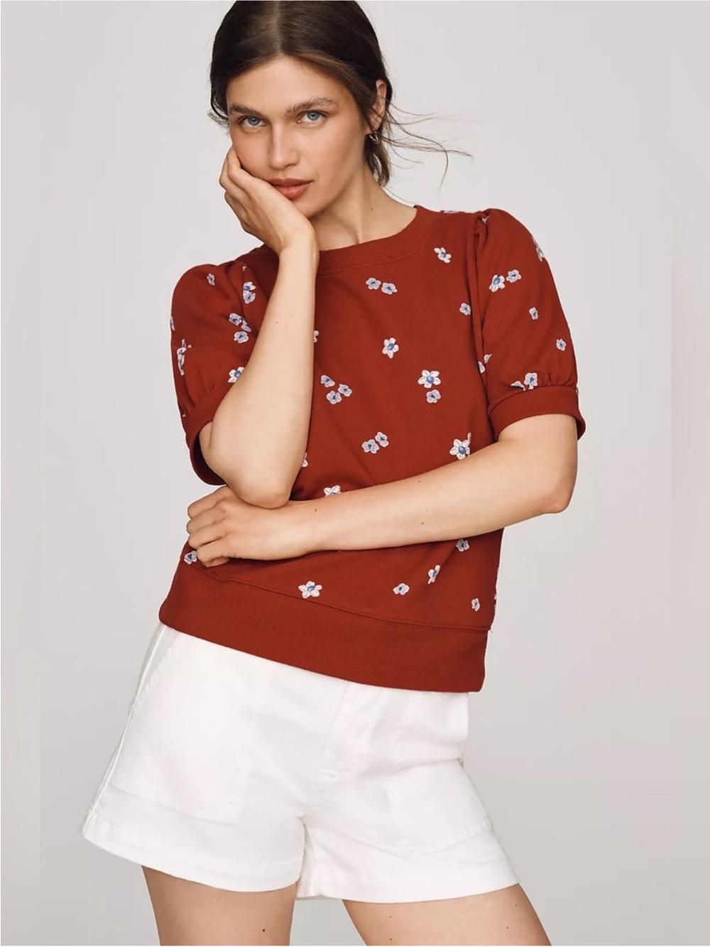 NWT Maeve Cotton Puff-Sleeve
Top by Sarah Cliff